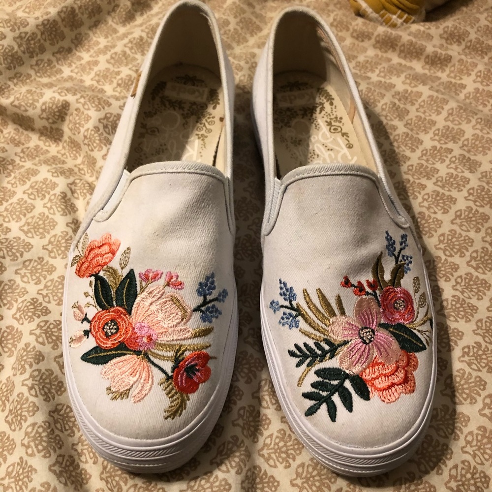 COPY - Rifle Paper Co. embroidered Keds